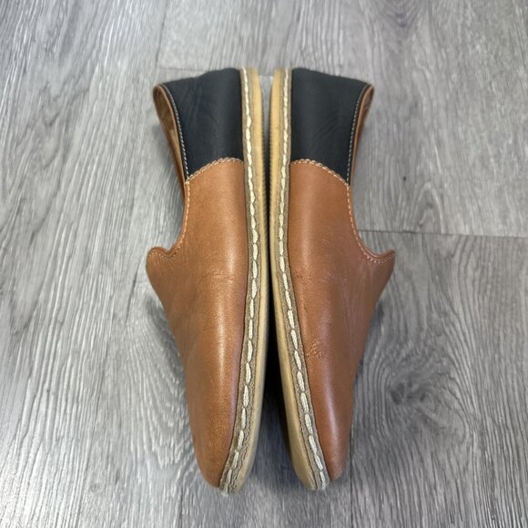 Charix Leather Ballet Flat Two Tone Brown Shoes Slip-On Women's Size EU 40 US 9 - Picture 3 of 11